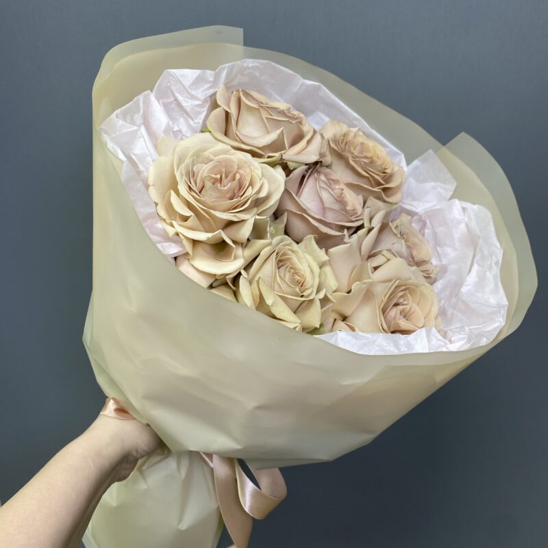 Букет кофейных роз